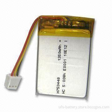 Li-polymer Battery for Portable Device, 3.7V Nominal Voltage, High-capacity Density